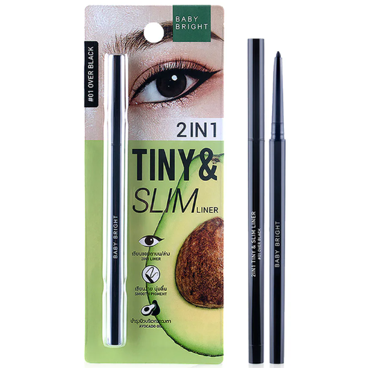 Baby Bright - 2 in 1 Tiny & Slim Liner #01 Over Black 0.1g.
