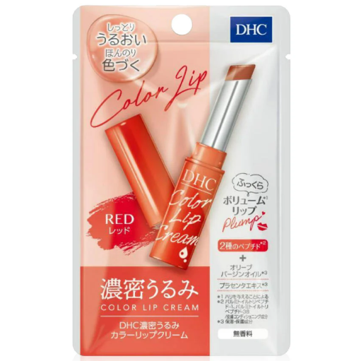 DHC - Deep Moisturizing Color Lip Cream #Red 1.5g.