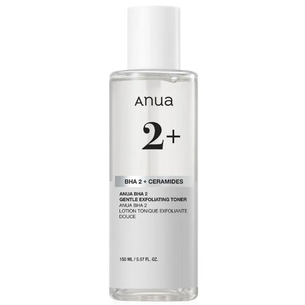 Anua - 2+ BHA 2 + Ceramides Gentle Exfoliating Toner 150ml.