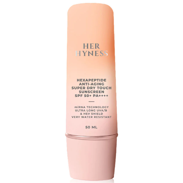 Her Hyness - Hexapeptide Anti-Aging Super Dry Touch Water Resistant Sunscreen SPF50+ PA++++ 50ml.