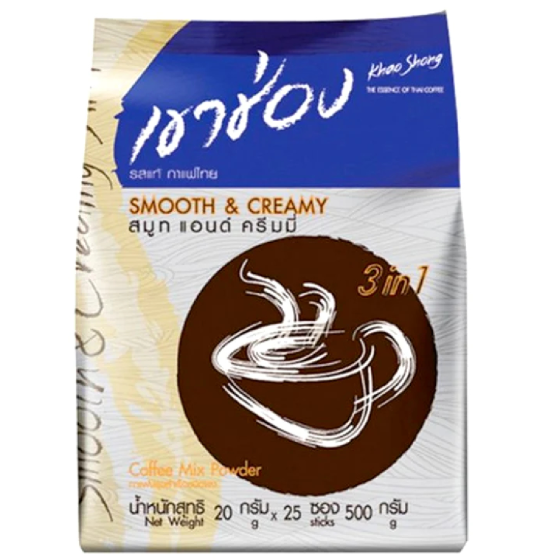 Khao Shong - Smooth & Creamy 3in1 Coffee Mix Powder 432.5g.