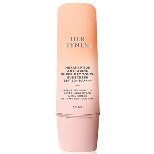 Her Hyness - Hexapeptide Anti-Aging Super Dry Touch Water Resistant Sunscreen SPF50+ PA++++ 30ml.