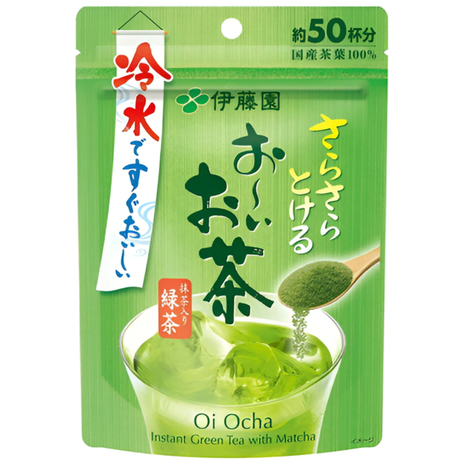 ITO EN - Oi Ocha Sarasara Ryokucha Itoen Japanese Green Tea with Matcha Powder 40g.