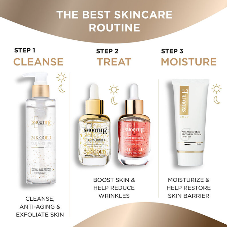 Smooth E - Gold 24k Glow Booster Anti-Aging Supreme Serum 30ml.