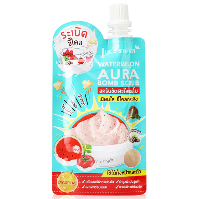 Jula's Herb - Watermelon Aura Bomb Scrub 40g. (Pack of 3)