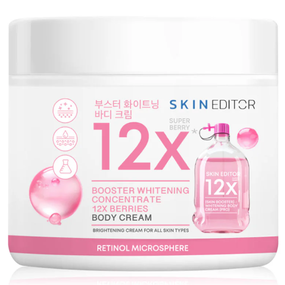 Skin Editor - Booster Whitening Concentrate 12X Berries Body Cream 200ml.
