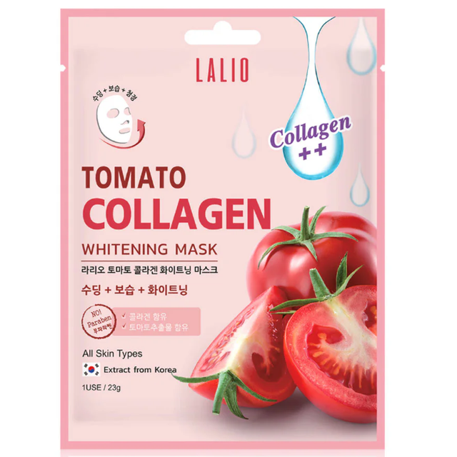 Lalio - Tomato Collagen Whitening Mask 23g. (Pack of 3)