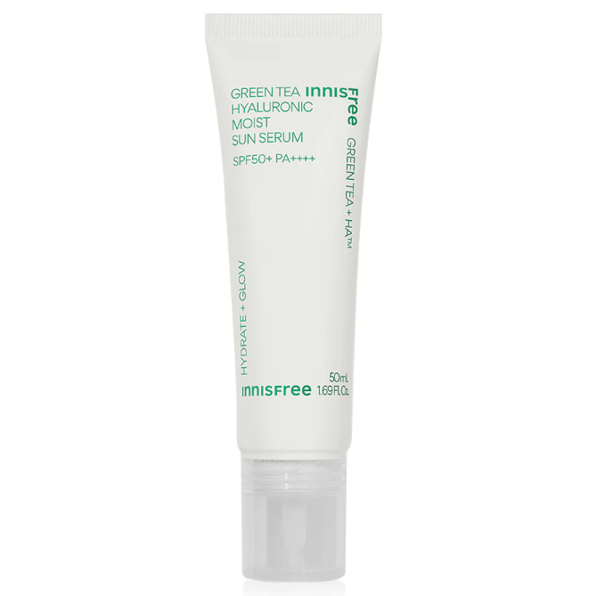 Innisfree - Green Tea Hyaluronic Moist Sun Serum 50ml.