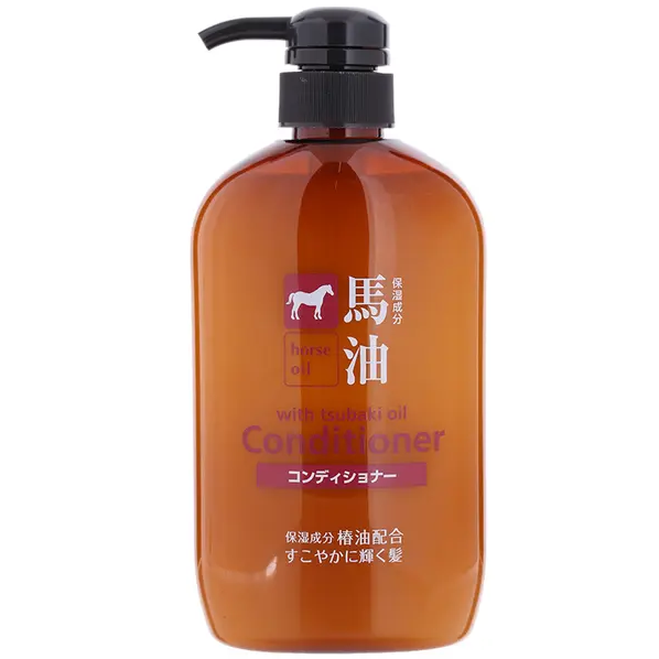 Kumano Yushi - Horse Oil with Tsubaki Oil Conditioner 600ml.
