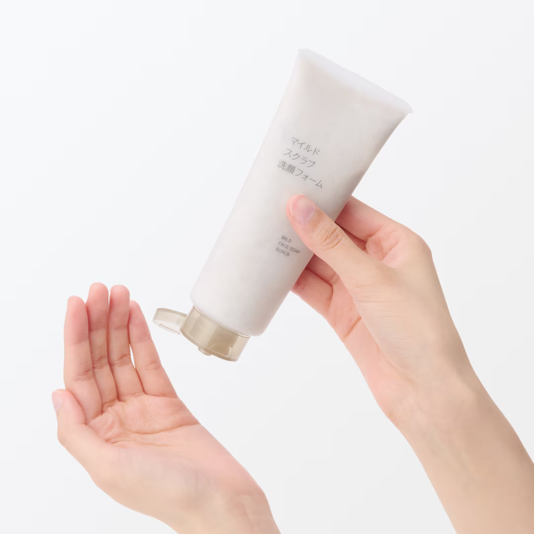 MUJI - Facial Cleanser Mild Face Soap Scrub 150g.