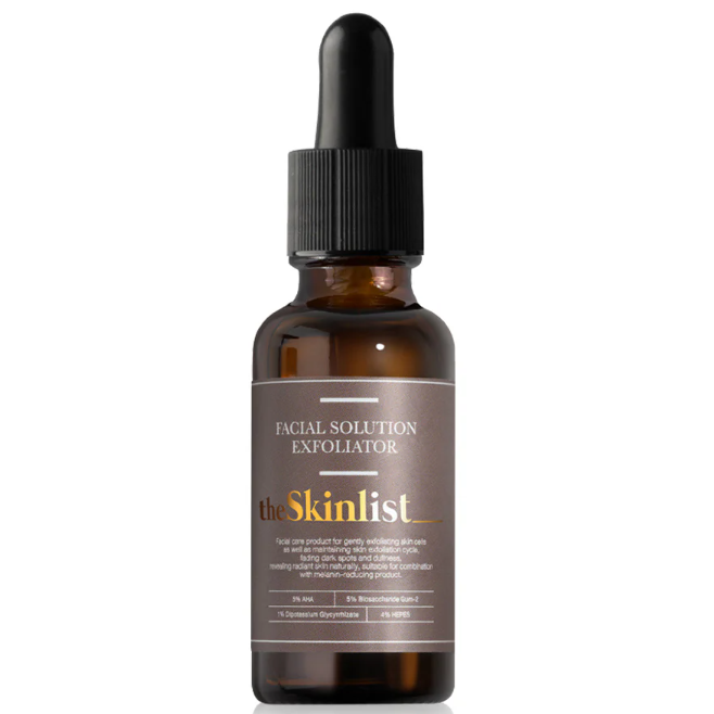 The Skinlist - Facial Solution Exfoliator 5% AHA + 4% HEPES 30g.