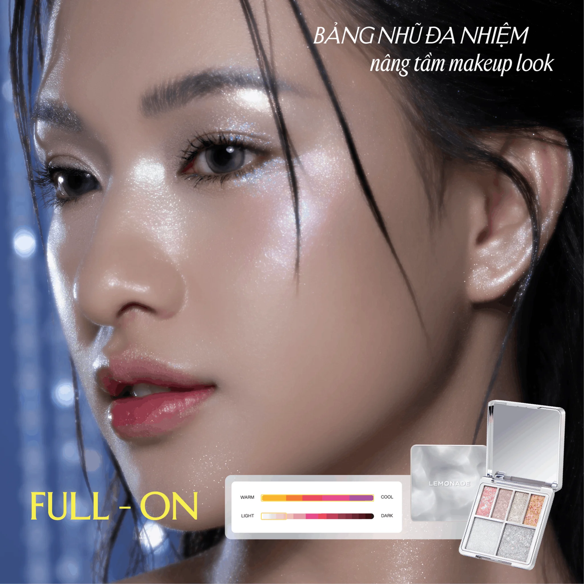 Lemonade - Aesthetic - Multi-Task Face Palette Bảng Phấn Mít Đa Năng Aesthetic Multi-task Palette - Full-on 10.8g.