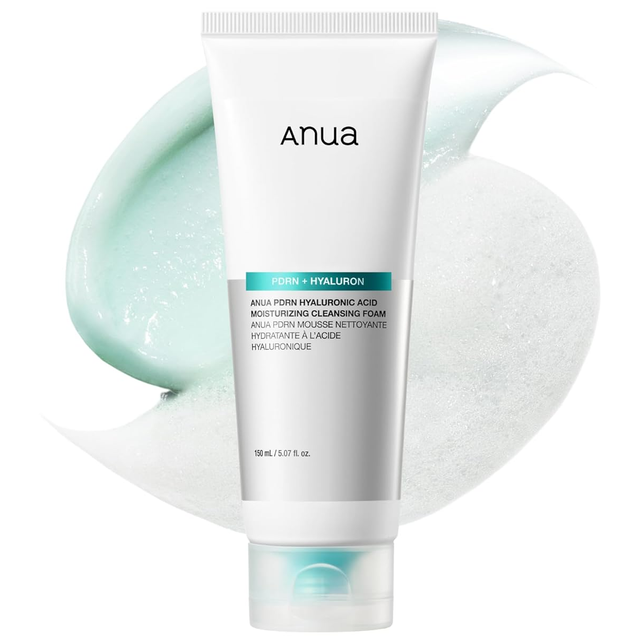 Anua - PDRN Hyaluronic Acid Moisturizing Cleansing Foam 150ml.