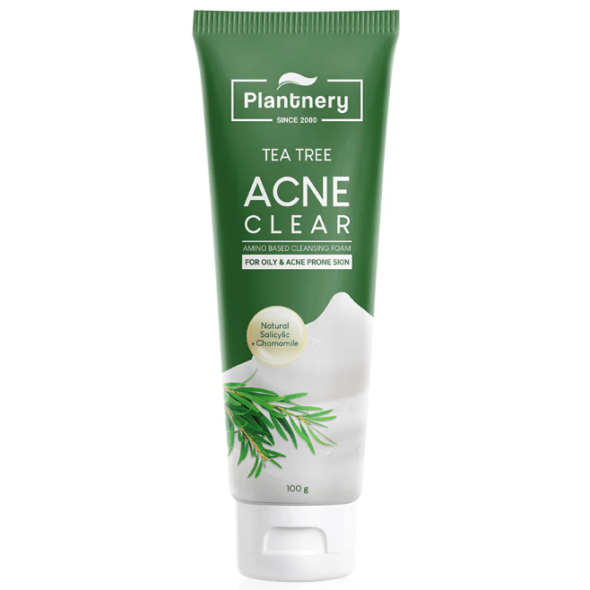 Plantnery - Tea Tree Acne Clear Amino Based Cleansing Foam 100g.