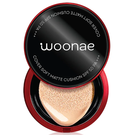Woonae - 02 Warm Ivory, Cover Soft Matte Cushion SPF 50 PA+++ 10g.