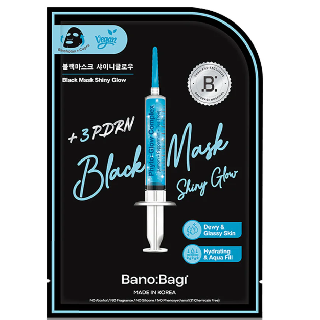Banobagi - Black Mask Shiny Glow + PDRN 26ml. (Pack of 3)