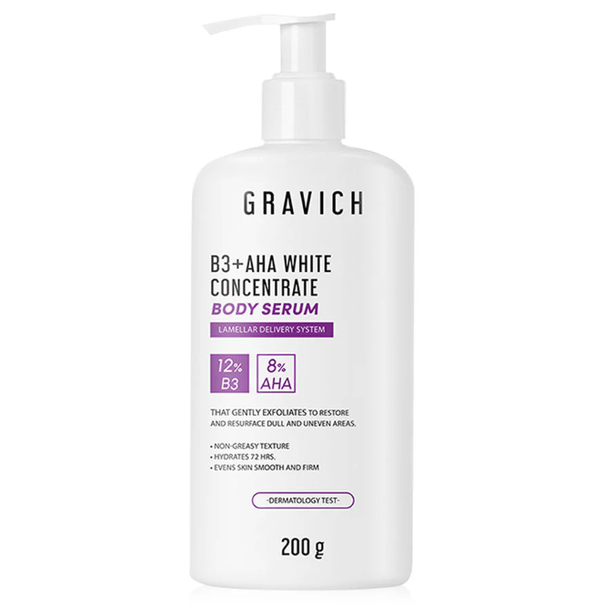 GRAVICH - B3+ AHA White Concentrate Body Serum 200g.