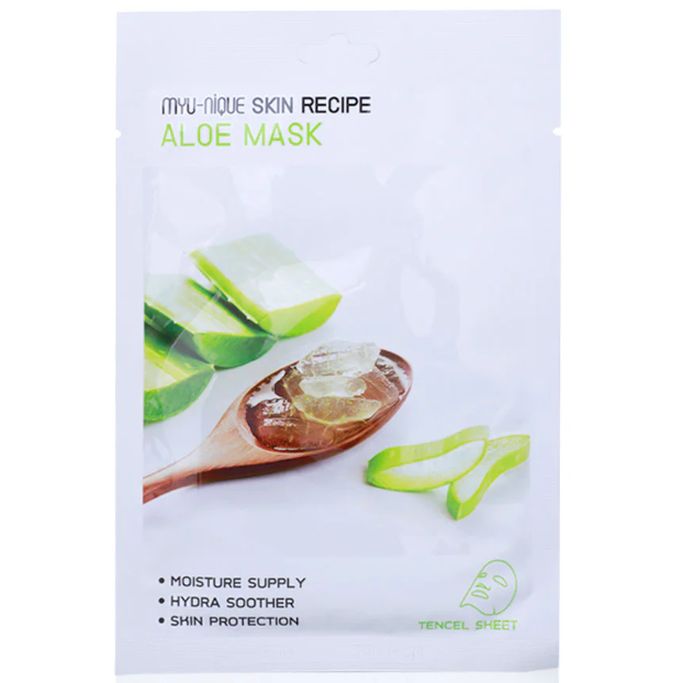 MYU-NIQUE - Skin Recipe Aloe Mask 25g. (Pack of 3)