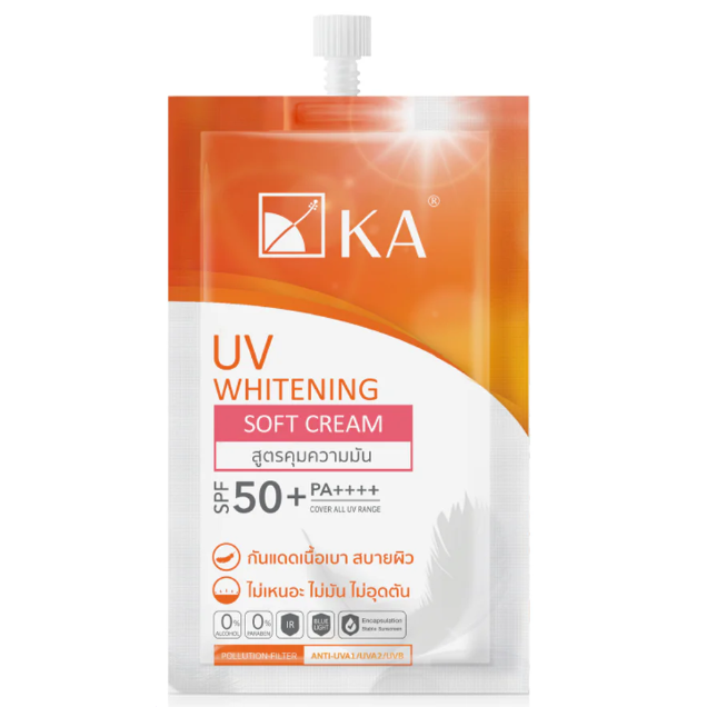 KA - UV Whitening Soft Cream SPF50+ PA++++ 7g. (Pack of 3)