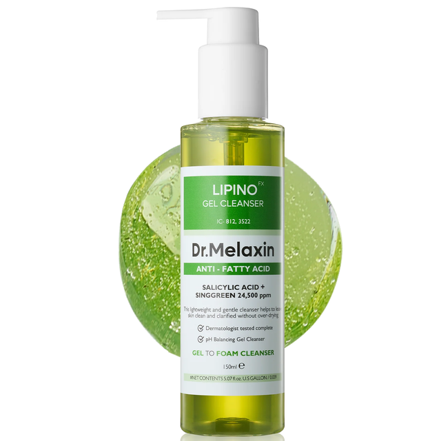Dr.Melaxin - Lipino Anti-Fatty Acid Gel Cleanser with Salicylic Acid 150ml.