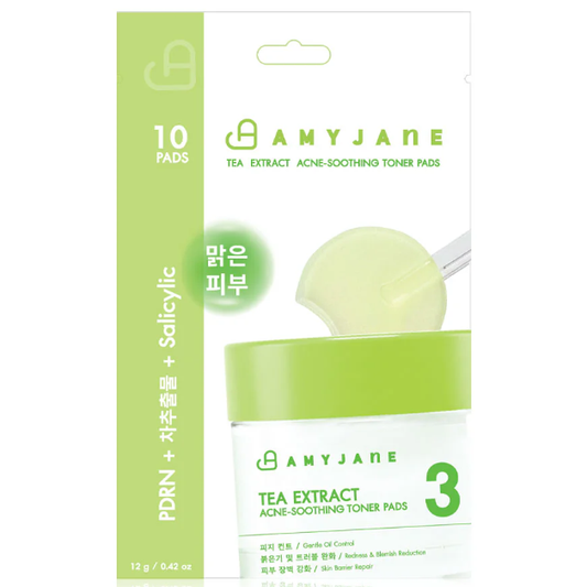 Amyjane - Tea Extract Acne-Soothing Toner Pads 12g. (10 pads)