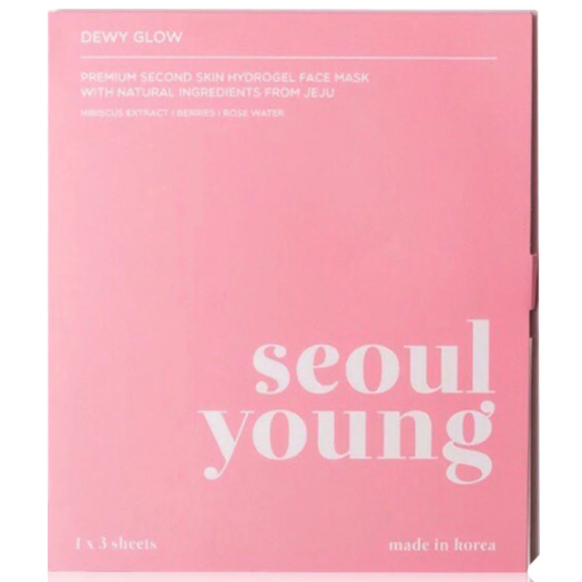 Seoulyoung - Premium Second Skin Hydrogel Dewy Glow Face Mask 90g. (Pack of 3)