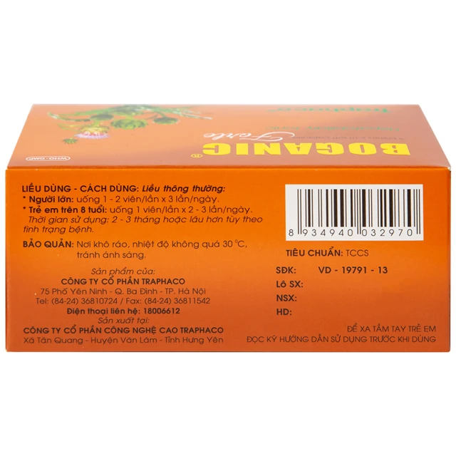 Traphaco - Boganic - Liver Supplement Viên Uống Bổ Gan (50 Capsules)