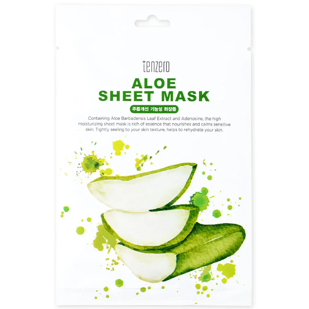 TENZERO - Aloe Sheet Mask 25ml. (PAck of 6)