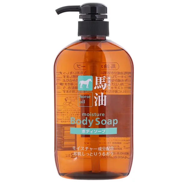 Kumano Yushi - Horse Oil Moisture Body Soap 600ml.