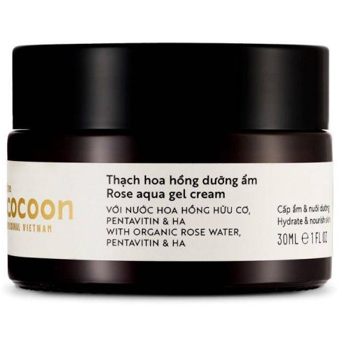 Cocoon Vietnam - Rose Aqua Gel Cream (Thạch Hoa Hồng Dưỡng Ẩm) with Organic Rose Water & HA 30ml.