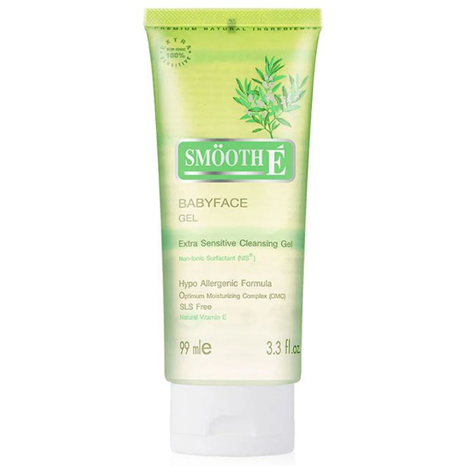 Smooth E - Babyface Gel Extra Sensitive Cleansing Gel 99ml.