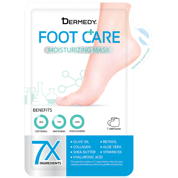 Dermedy - Foot Care Moisturizing Mask for Foot 1 Pair (Pack of 3)