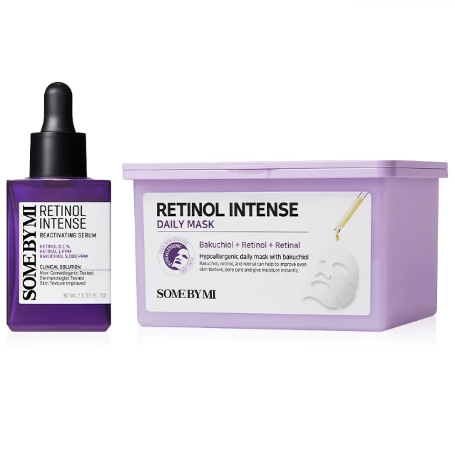SOME BY MI - Bundle of 1x Retinol Intense Reactivating Serum 30ml. + 1x Retinol Intense Daily Mask (30 Sheets)