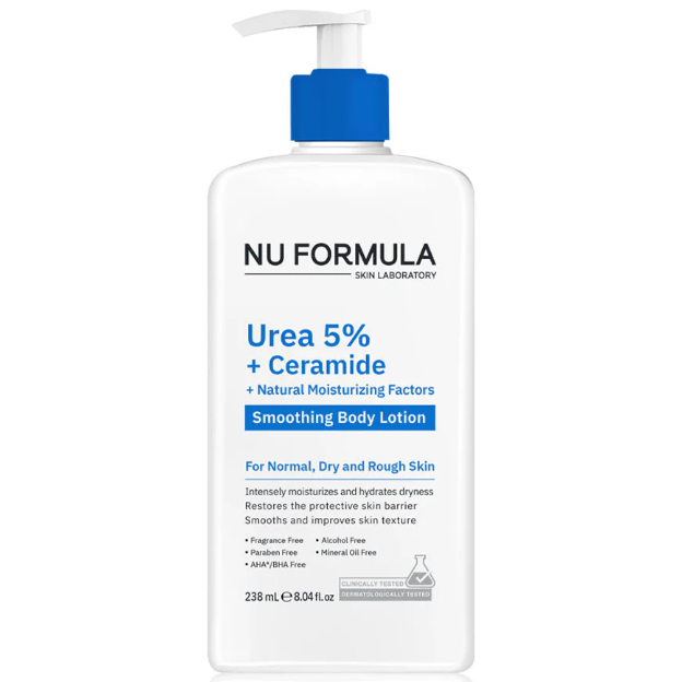 Nu Formula - Urea 5% + Ceramide + Natural Moisturizing Factors Smoothing Body Lotion 238ml.