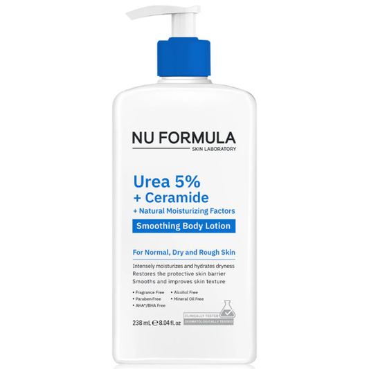 Nu Formula - Urea 5% + Ceramide + Natural Moisturizing Factors Smoothing Body Lotion 238ml.