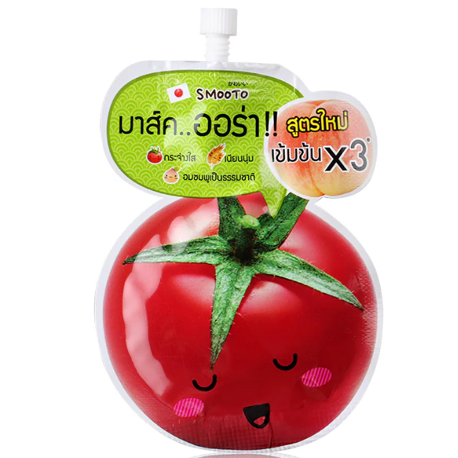 Smooto - Tomato Gluta Aura Plus Sleeping Mask 10g. (Pack of 6)