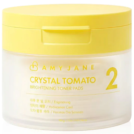 Amyjane - Crystal Tomato Brightening Toner Pads 120g. (80 pads)