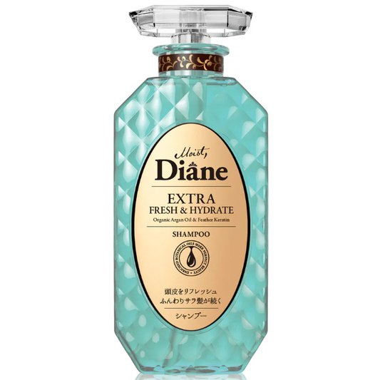 Moist Diane - Extra Fresh & Hydrate Shampoo with Organic Argan Oil & Feather Keratin 450ml.