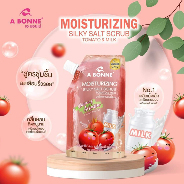 A Bonne' - Moisturizing Silky Salt Scrub Tomata & Milk 350g.