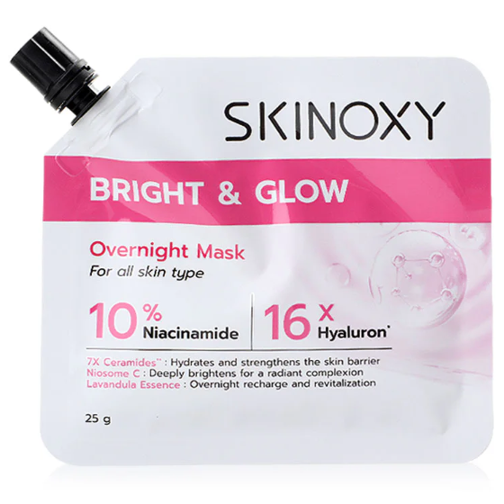 Skinoxy - Bright & Glow Overnight Mask 25g. (Pack of 3)