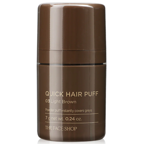 The Face Shop - Quick Hair Puff, #03 Light Brown 7g.