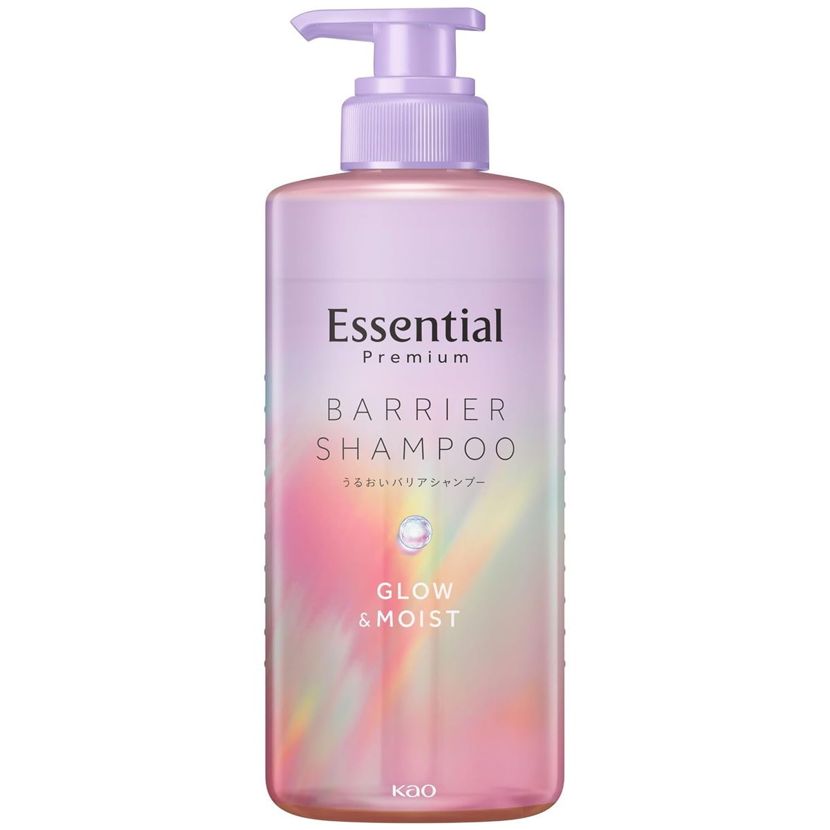 Essential - Kao - Premium Moisture Barrier Shampoo, Glow & Moist 450ml.