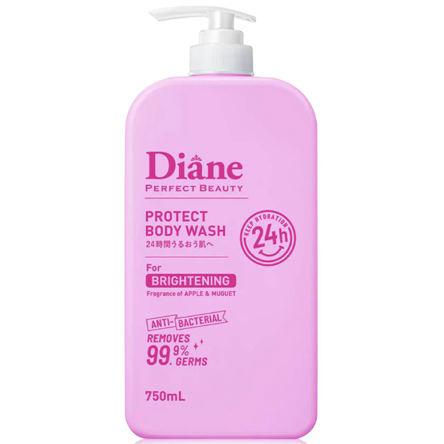 Moist Diane - Protect Body Wash for Brightening, Anti-Bacterial, Apple Muguet 750ml.