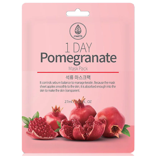 MEDB - 1 Day Pomegranate Mask Pack 27ml. (Pack of 3)