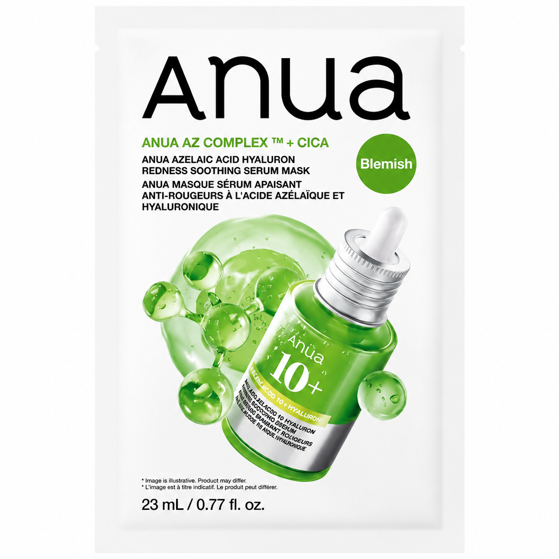 Anua - Azelaic Acid Hyaluron Redness Soothing Serum Mask 23ml. (Pack of 3)