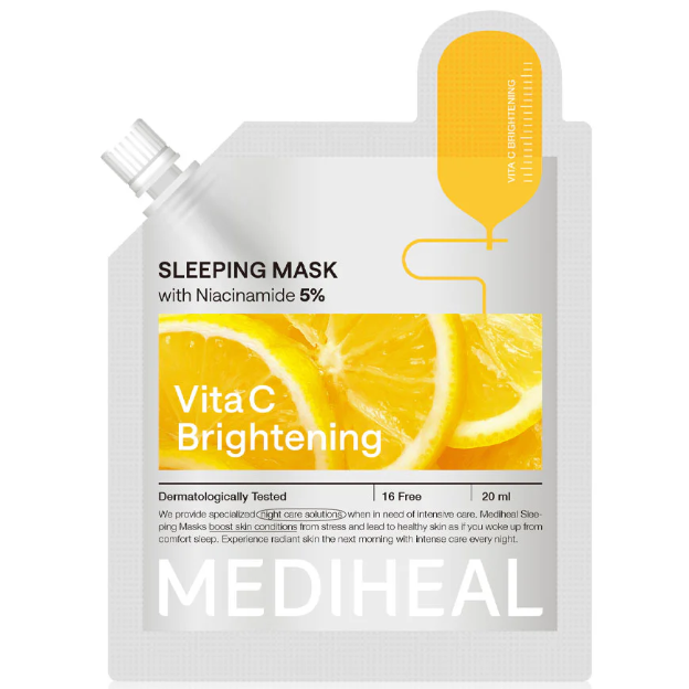 Mediheal - Vita C Brightening Sleeping Mask with Niacinamide 5% 20ml. (Pack of 6)