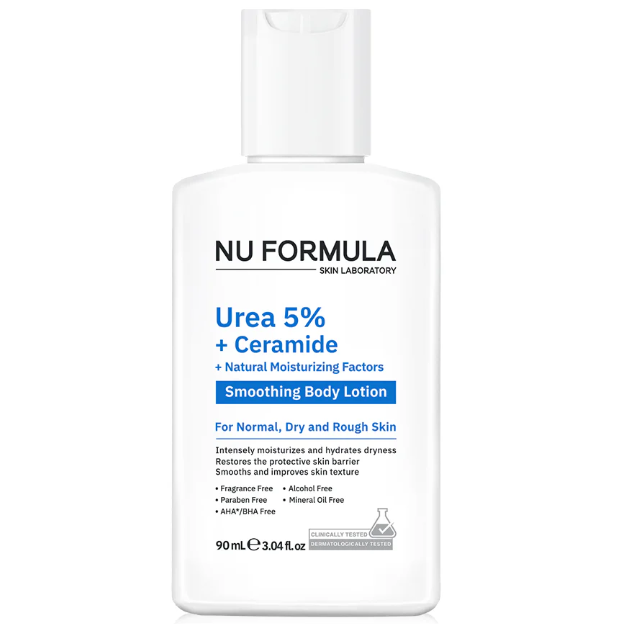 Nu Formula - Urea 5% + Ceramide + Natural Moisturizing Factors Smoothing Body Lotion 90ml.
