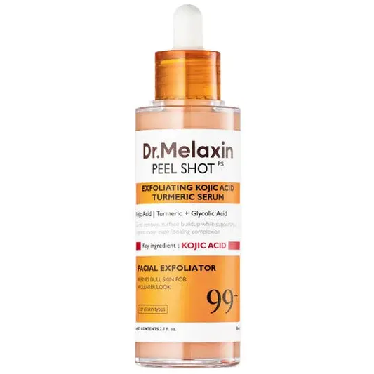 Dr.Melaxin - Peel Shot Exfoliating Kojic Acid Turmeric Serum with Glycolic Acid 80ml.