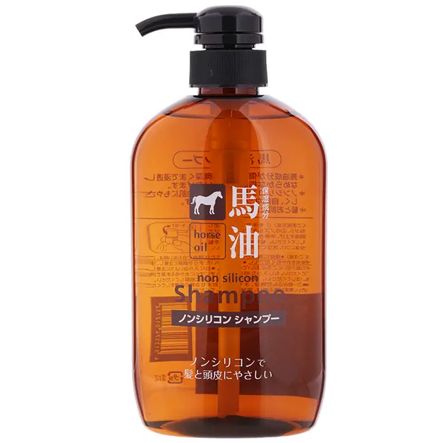 Kumano Yushi - Horse Oil with Silicon Shampoo 600ml.