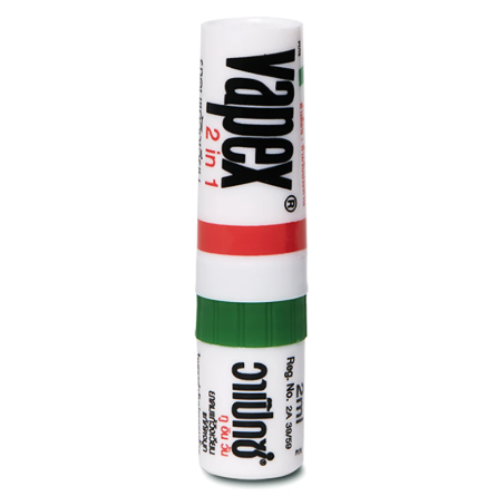Vapex - Nasal Inhaler - Menthol Relief Congestion Dizziness Cold 2 ml (Pack of 6) - Made in Thailand